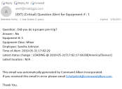 Example alert email.